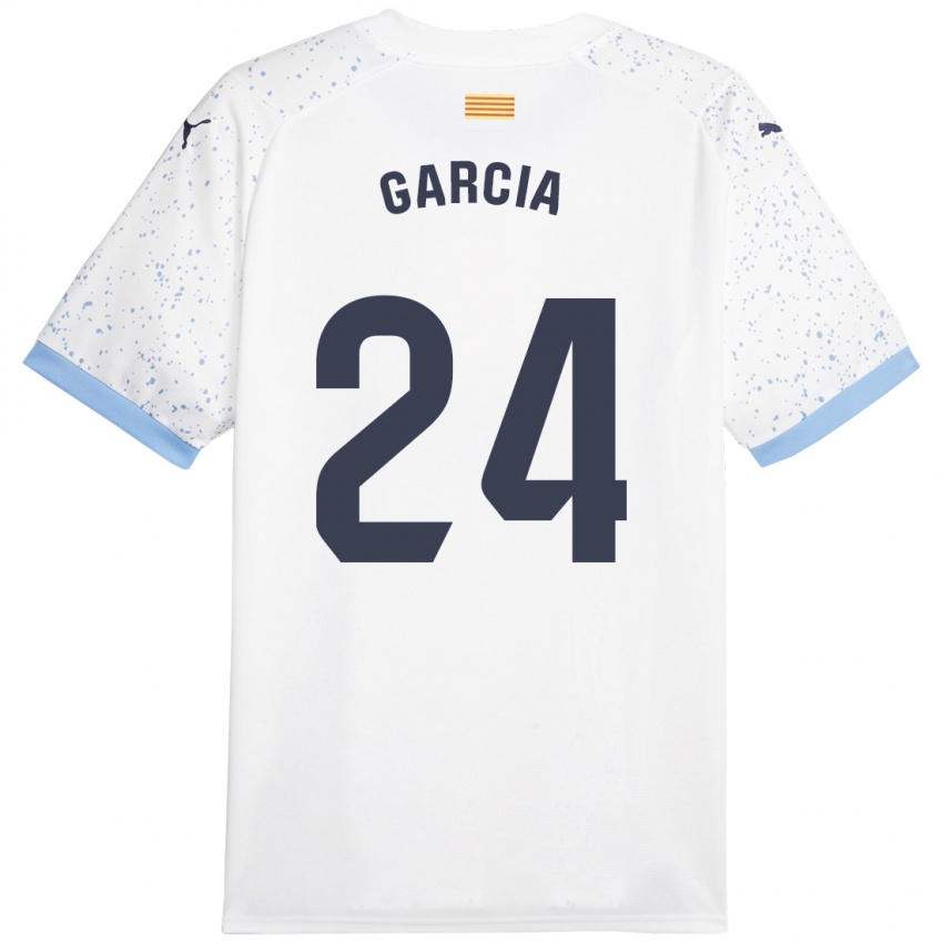 Kinderen Borja García #24 Wit Uitshirt Uittenue 2023/24 T-Shirt België