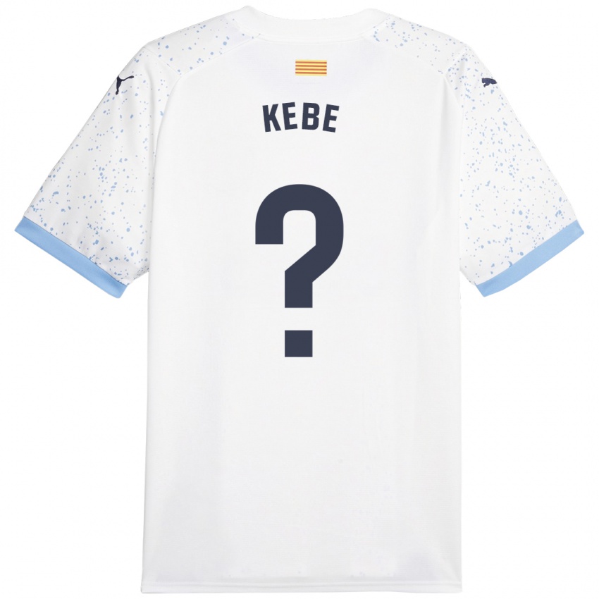 Kinderen Moussa Kébé #0 Wit Uitshirt Uittenue 2023/24 T-Shirt België