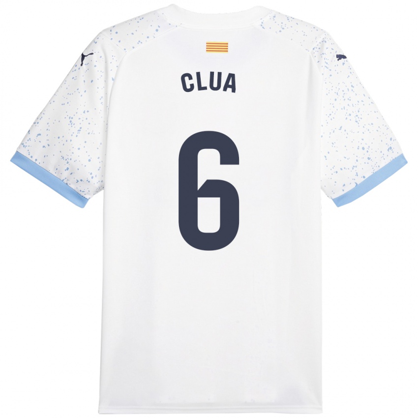 Kinderen Silvi Clua #6 Wit Uitshirt Uittenue 2023/24 T-Shirt België