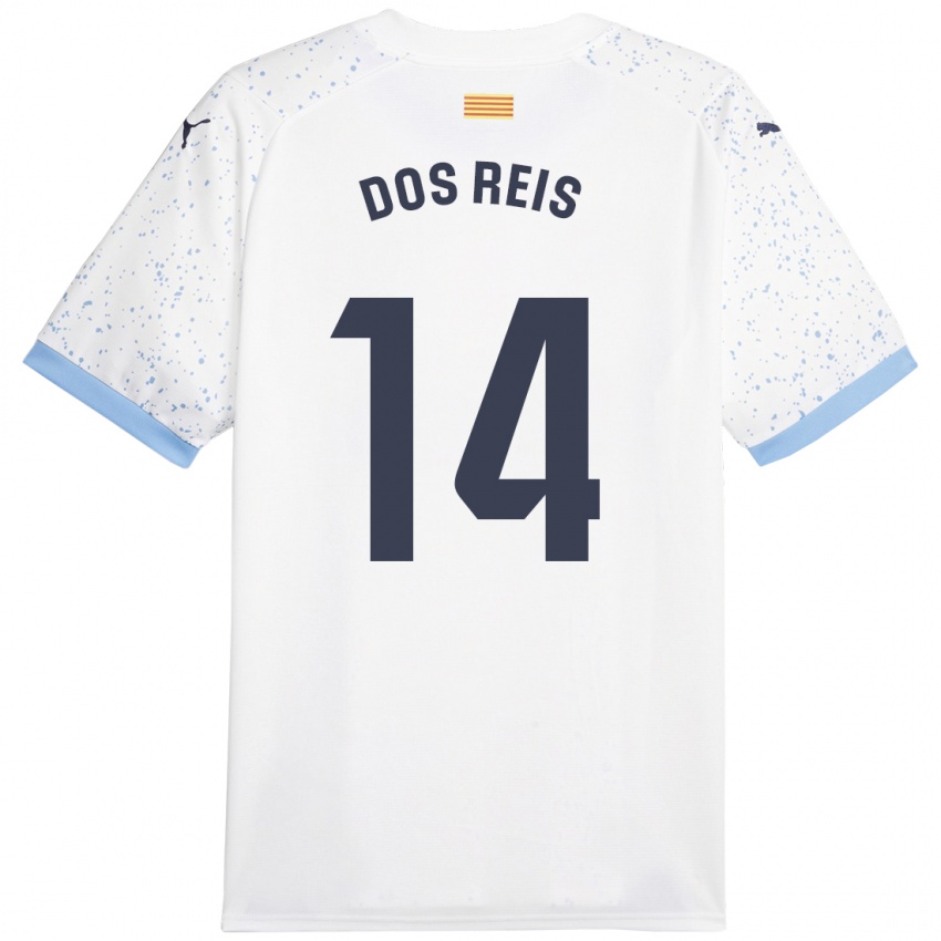 Kinderen Leo Dos Reis #14 Wit Uitshirt Uittenue 2023/24 T-Shirt België