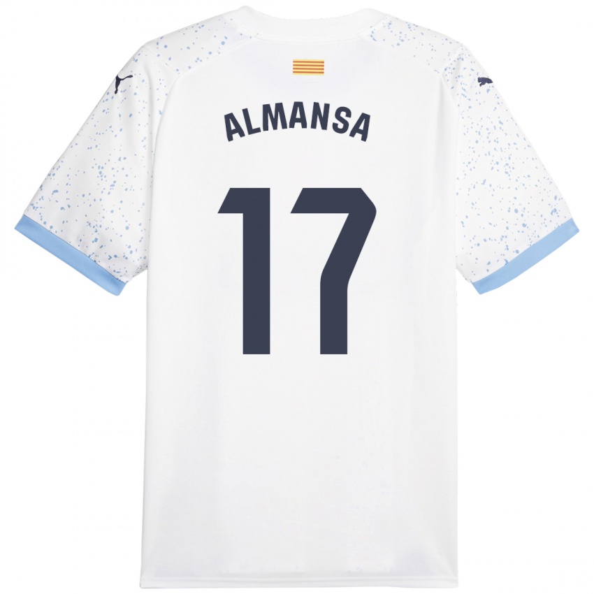 Kinderen Alex Almansa #17 Wit Uitshirt Uittenue 2023/24 T-Shirt België