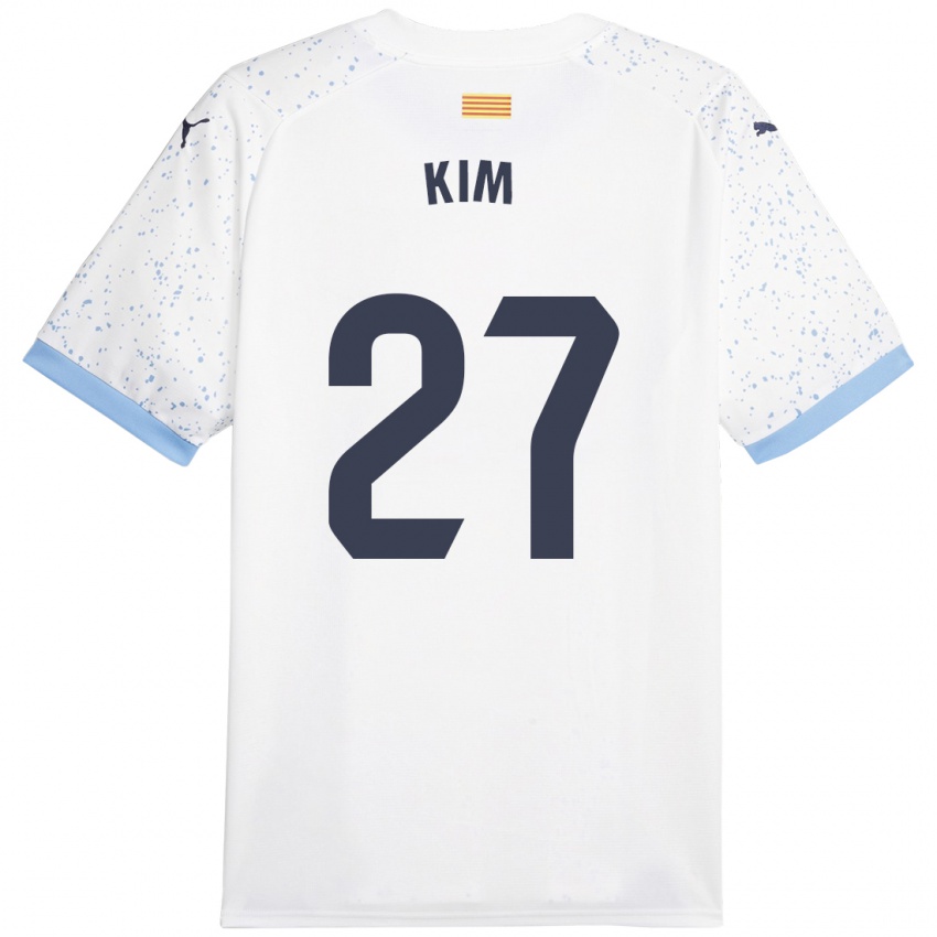 Kinderen Min-Su Kim #27 Wit Uitshirt Uittenue 2023/24 T-Shirt België