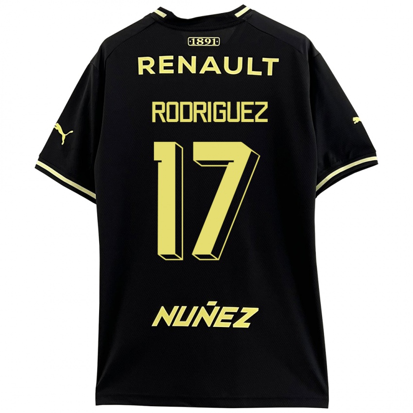 Enfant Maillot Valentín Rodríguez #17 Noir Tenues Extérieur 2023/24 T-Shirt Belgique
