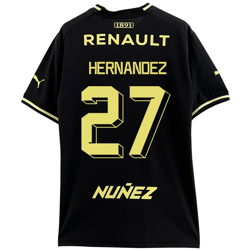 Kinderen Lucas Hernández #27 Zwart Uitshirt Uittenue 2023/24 T-Shirt België