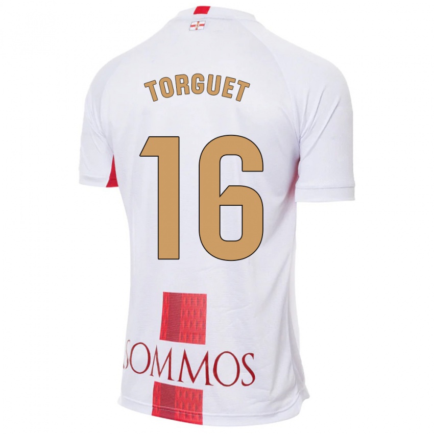 Kinderen Miguel Torguet #16 Wit Uitshirt Uittenue 2023/24 T-Shirt België