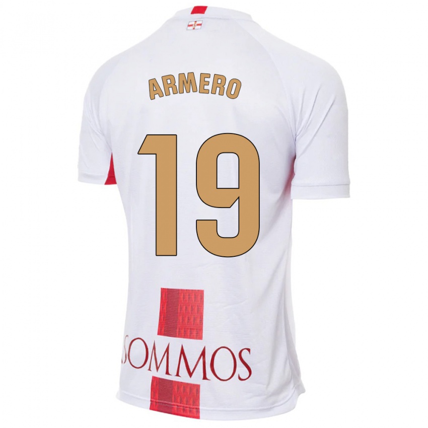 Kinderen Sergi Armero #19 Wit Uitshirt Uittenue 2023/24 T-Shirt België