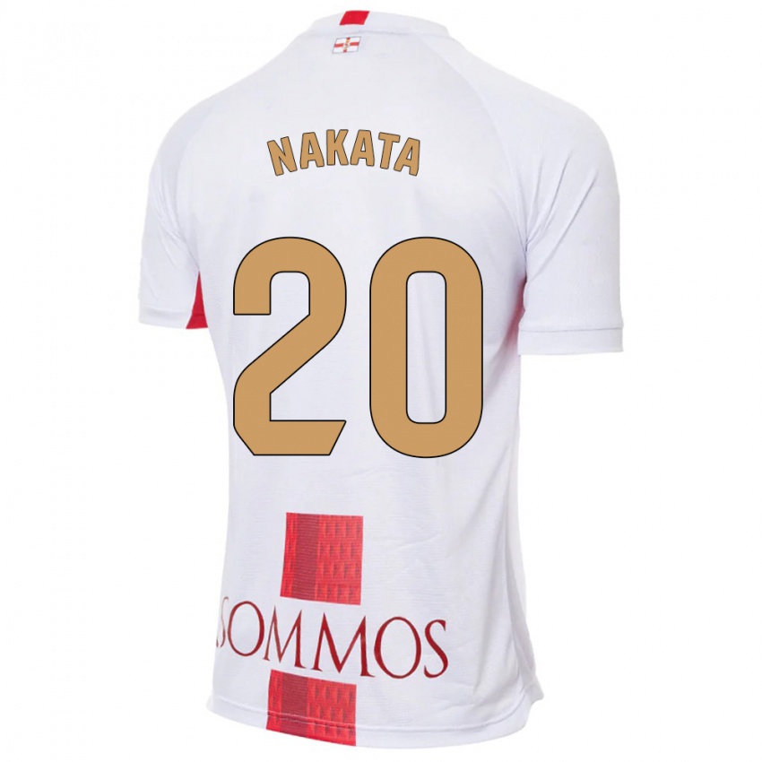 Kinderen Yuki Nakata #20 Wit Uitshirt Uittenue 2023/24 T-Shirt België