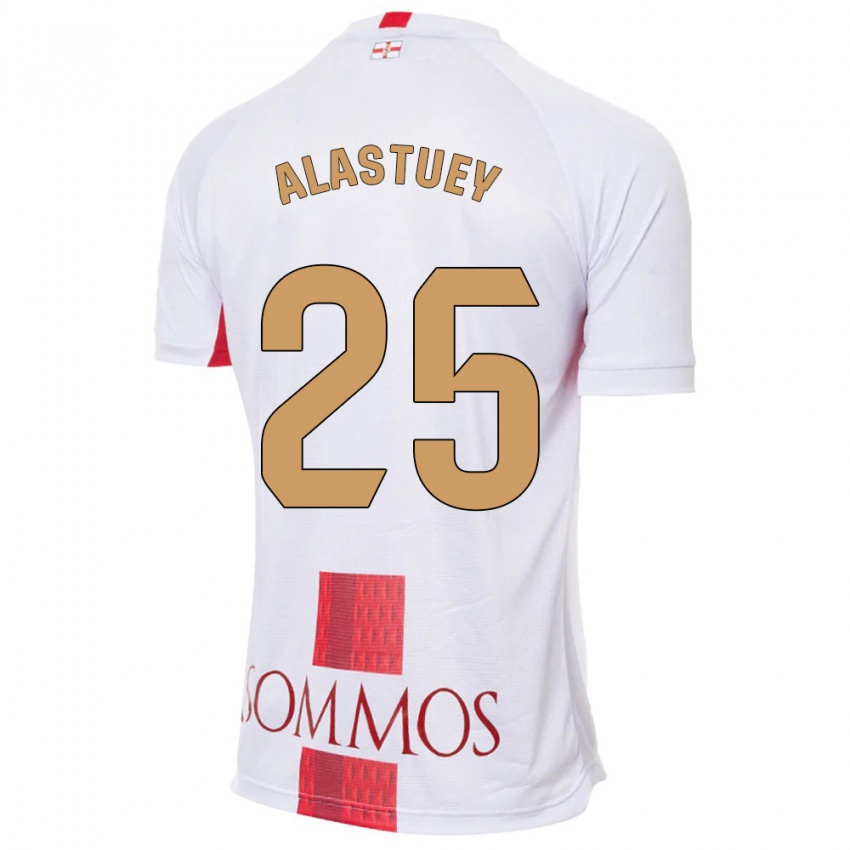 Kinderen Martina Alastuey #25 Wit Uitshirt Uittenue 2023/24 T-Shirt België