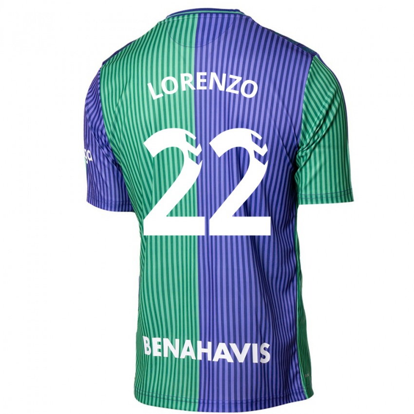 Kinderen Dani Lorenzo #22 Groen Blauw Uitshirt Uittenue 2023/24 T-Shirt België