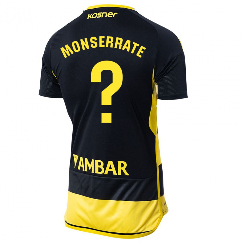 Kinderen Jano Monserrate #0 Zwart Geel Uitshirt Uittenue 2023/24 T-Shirt België