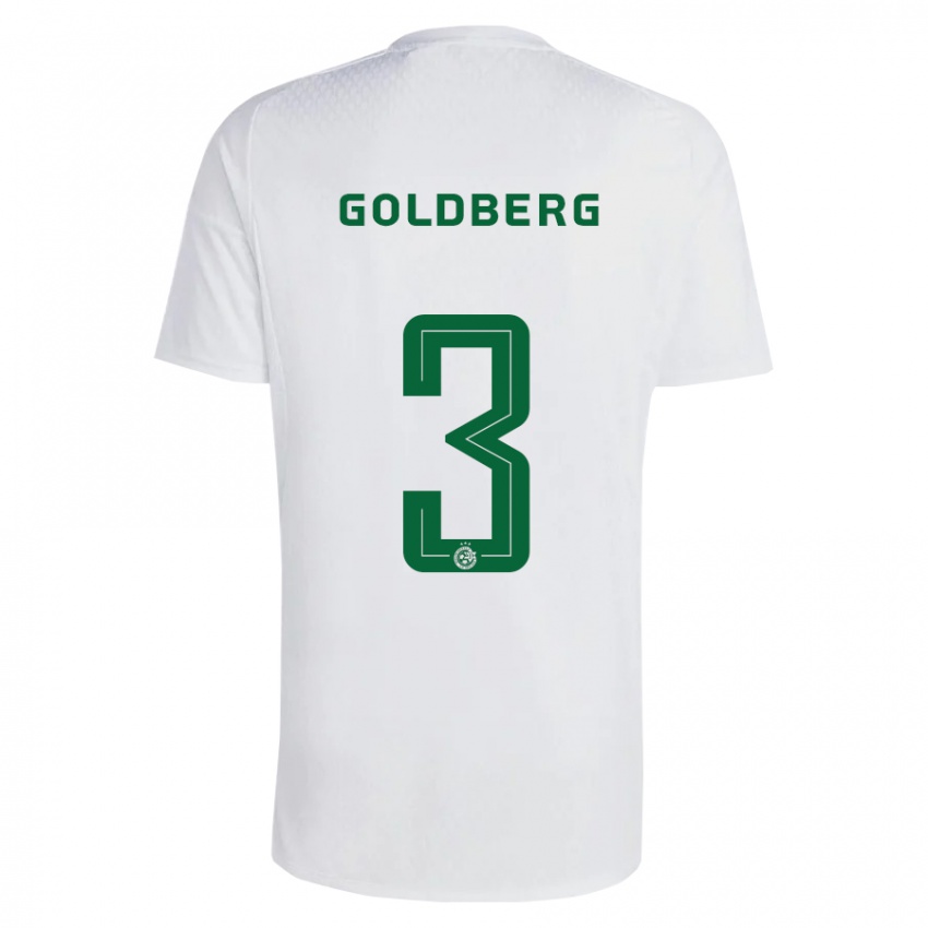 Kinderen Shon Goldberg #3 Groen Blauw Uitshirt Uittenue 2023/24 T-Shirt België