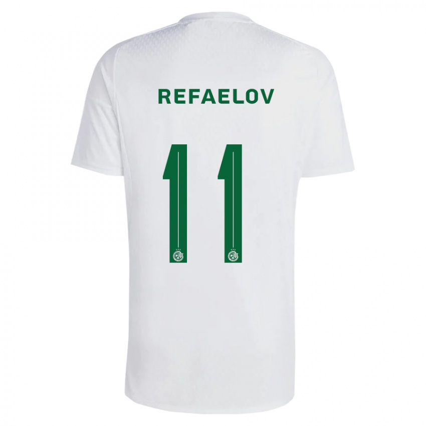 Kinderen Lior Refaelov #11 Groen Blauw Uitshirt Uittenue 2023/24 T-Shirt België