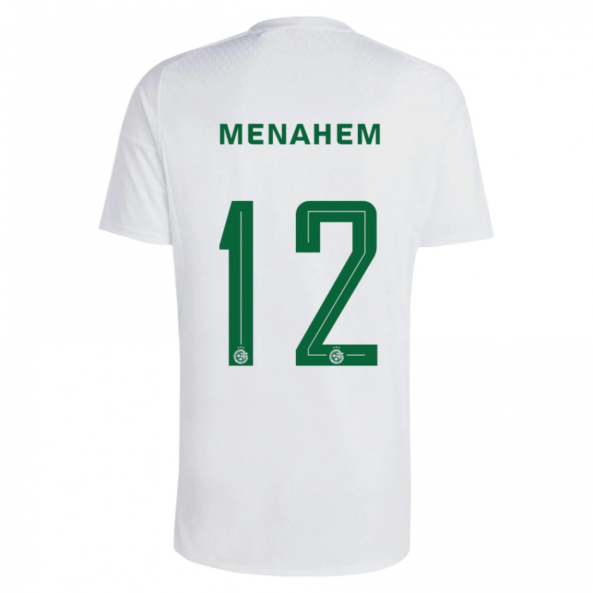 Kinderen Sun Menahem #12 Groen Blauw Uitshirt Uittenue 2023/24 T-Shirt België