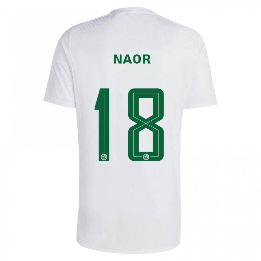 Kinderen Goni Naor #18 Groen Blauw Uitshirt Uittenue 2023/24 T-Shirt België