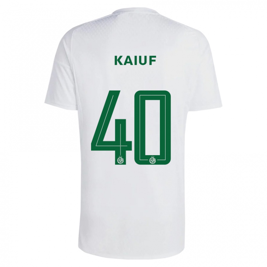 Kinderen Sharif Kaiuf #40 Groen Blauw Uitshirt Uittenue 2023/24 T-Shirt België