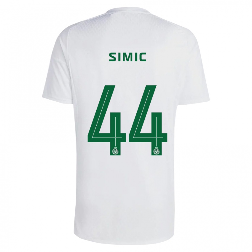 Kinderen Lorenco Simic #44 Groen Blauw Uitshirt Uittenue 2023/24 T-Shirt België