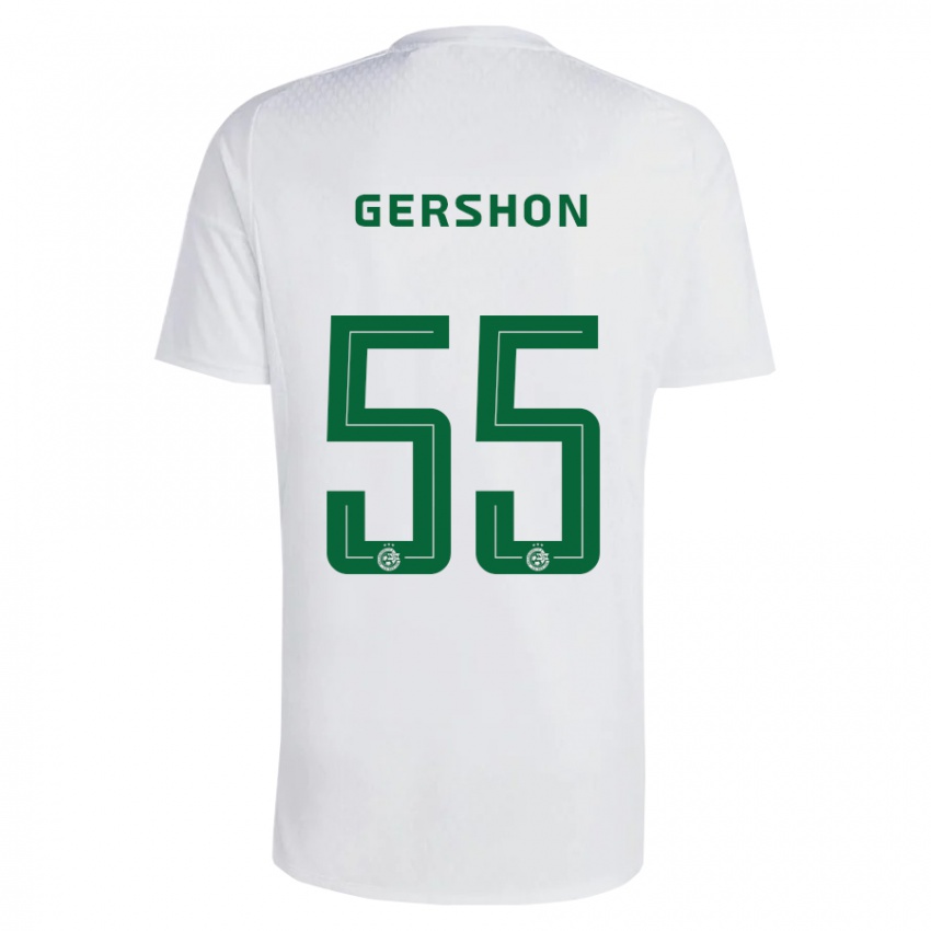 Kinderen Rami Gershon #55 Groen Blauw Uitshirt Uittenue 2023/24 T-Shirt België