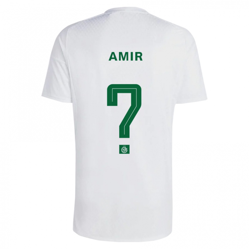 Kinderen Elad Amir #0 Groen Blauw Uitshirt Uittenue 2023/24 T-Shirt België