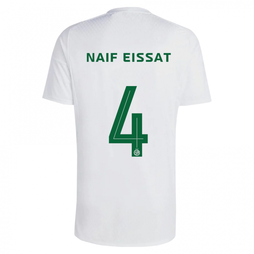 Kinderen Lisav Naif Eissat #4 Groen Blauw Uitshirt Uittenue 2023/24 T-Shirt België