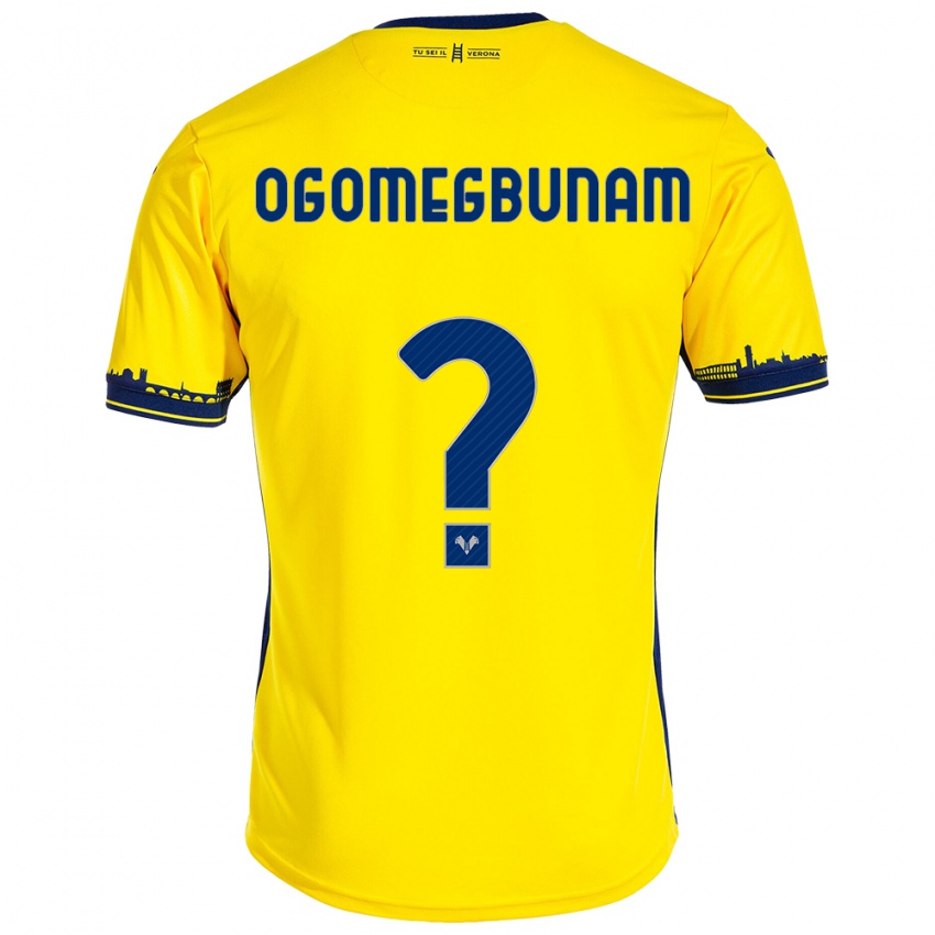 Kinderen Izu Ogomegbunam #0 Geel Uitshirt Uittenue 2023/24 T-Shirt België