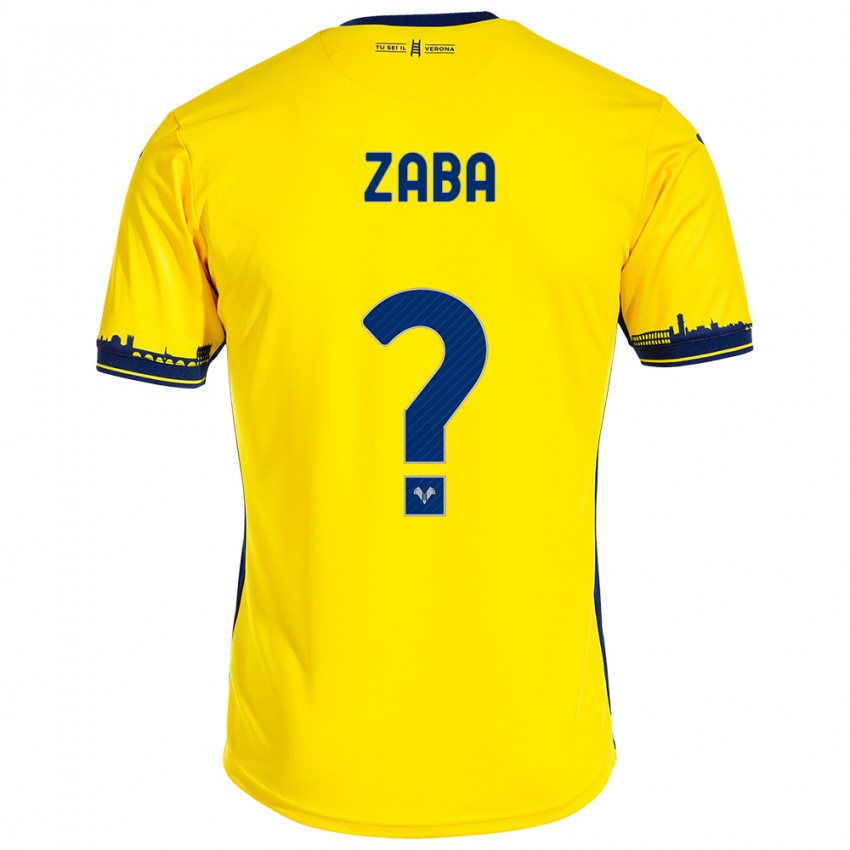 Kinderen Nelson Zaba #0 Geel Uitshirt Uittenue 2023/24 T-Shirt België