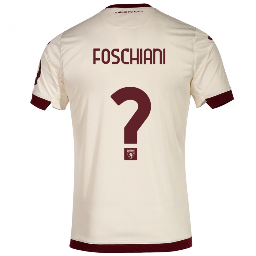 Kinderen Francesco Foschiani #0 Champagne Uitshirt Uittenue 2023/24 T-Shirt België