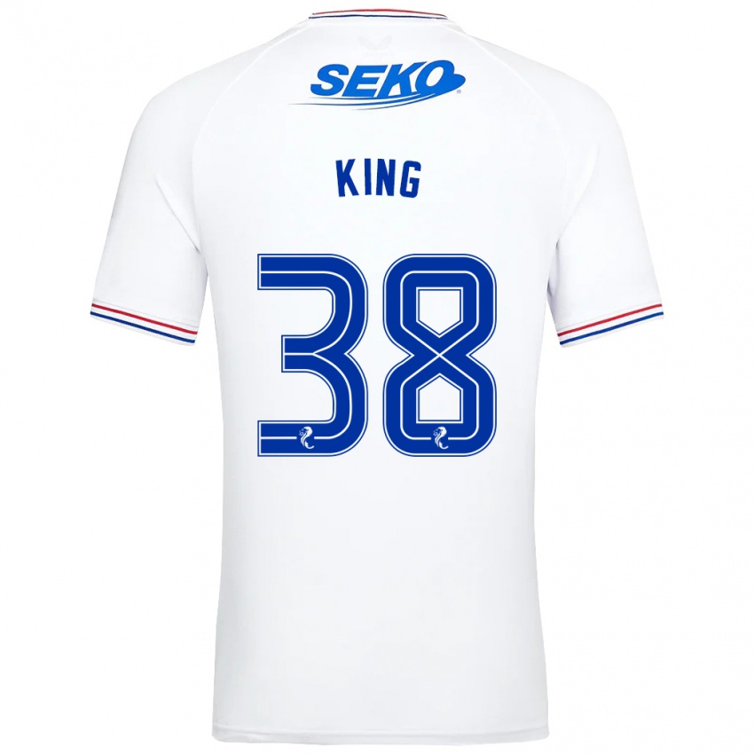 Kinderen Leon King #38 Wit Uitshirt Uittenue 2023/24 T-Shirt België