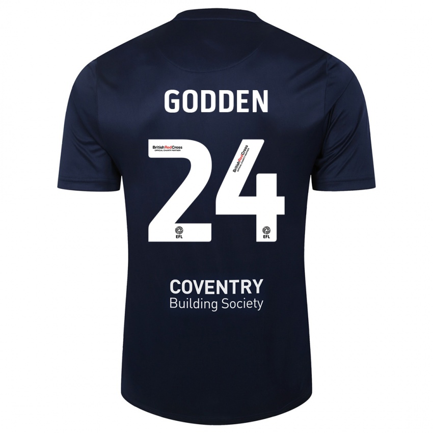 Kinderen Matt Godden #24 Rode Marine Uitshirt Uittenue 2023/24 T-Shirt België