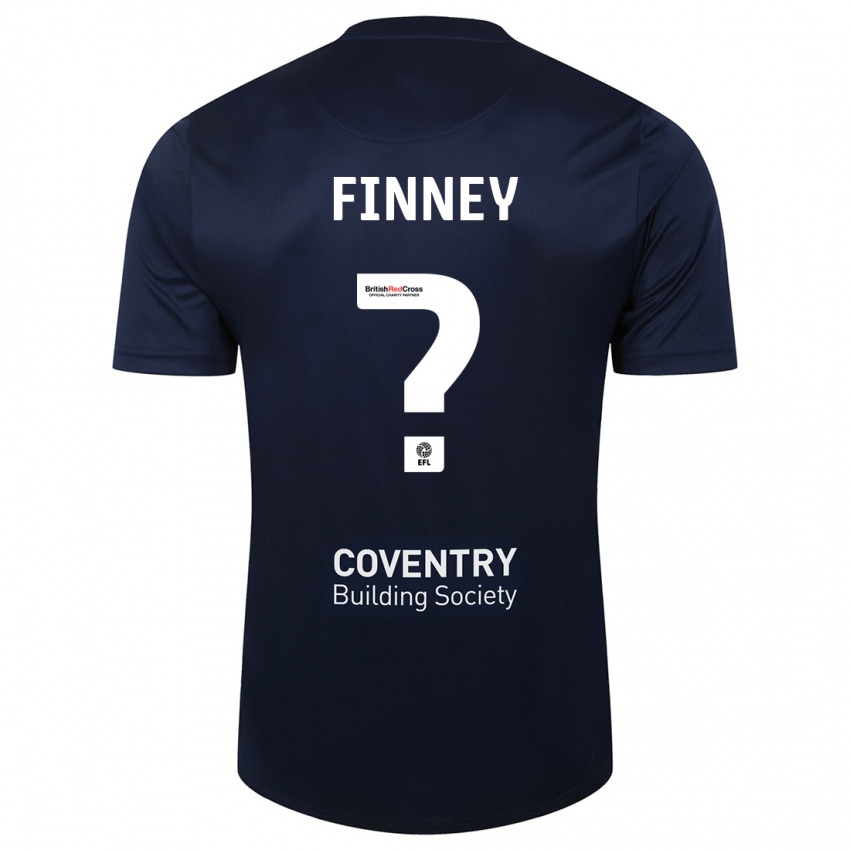 Kinderen Charlie Finney #0 Rode Marine Uitshirt Uittenue 2023/24 T-Shirt België