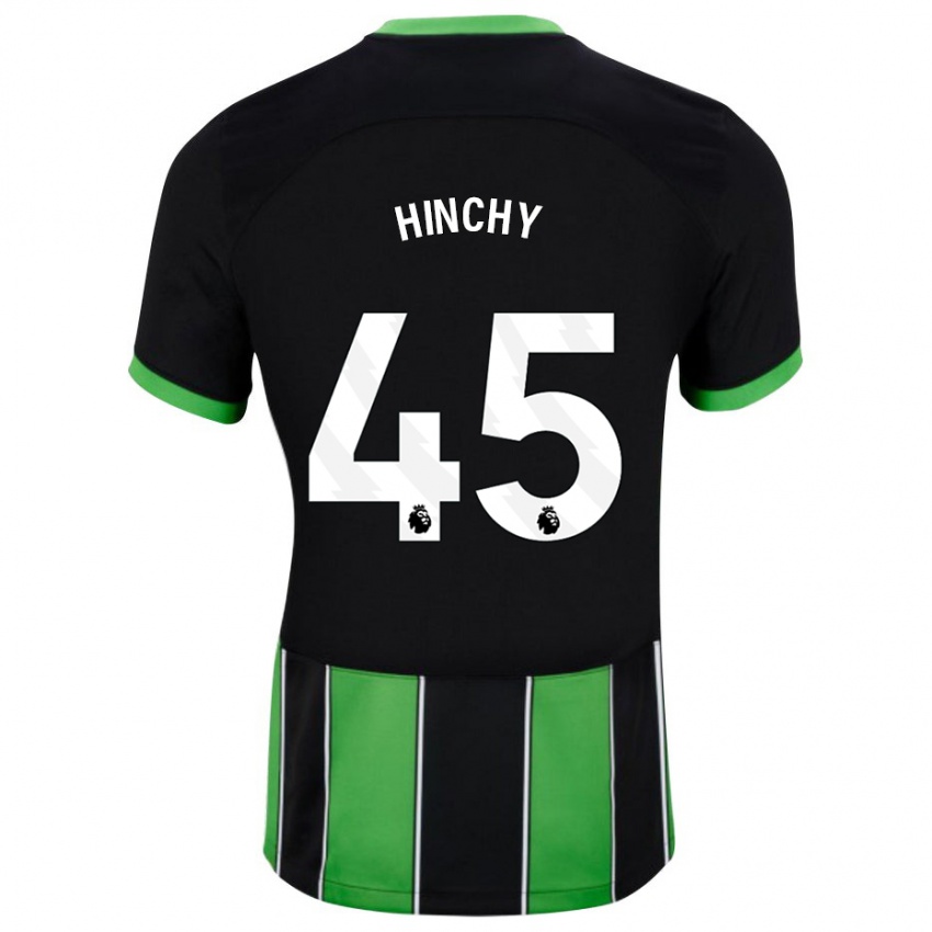 Kinderen Jack Hinchy #45 Zwart Groen Uitshirt Uittenue 2023/24 T-Shirt België