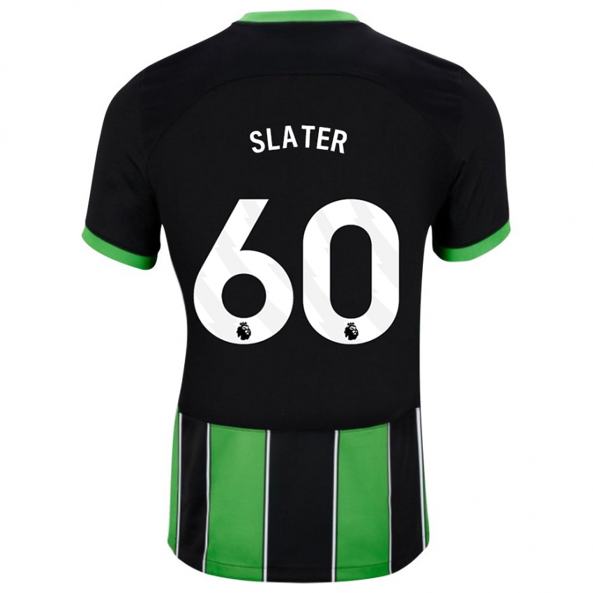 Kinderen Jacob Slater #60 Zwart Groen Uitshirt Uittenue 2023/24 T-Shirt België