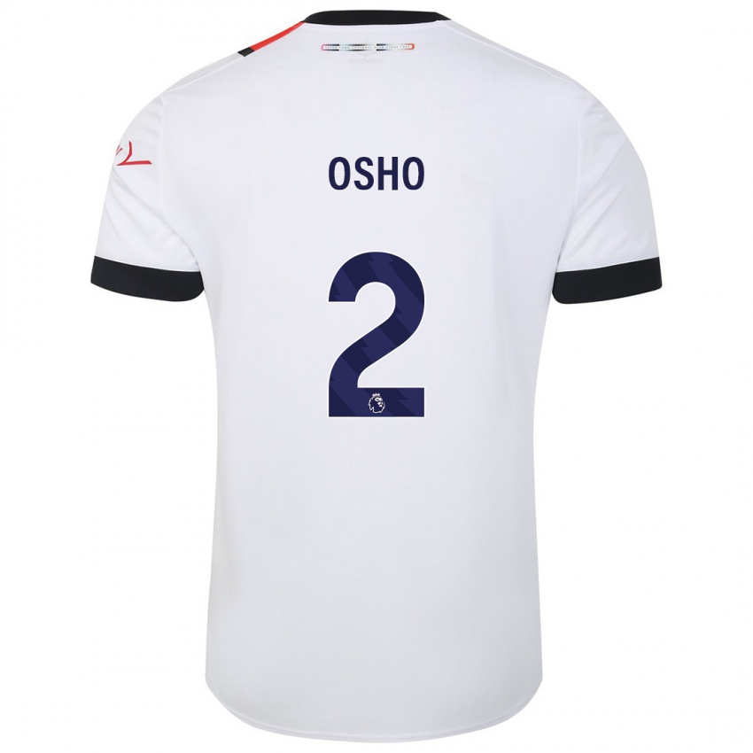 Enfant Maillot Gabriel Osho #2 Blanc Tenues Extérieur 2023/24 T-Shirt Belgique