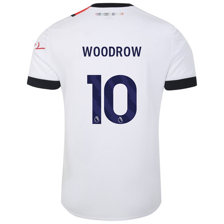 Kinderen Cauley Woodrow #10 Wit Uitshirt Uittenue 2023/24 T-Shirt België