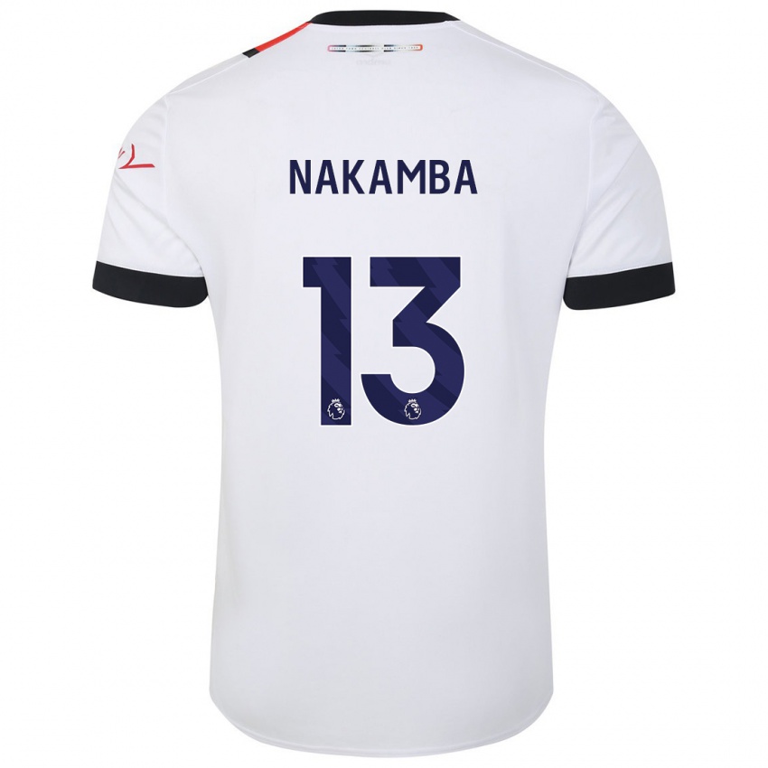 Kinderen Marvelous Nakamba #13 Wit Uitshirt Uittenue 2023/24 T-Shirt België