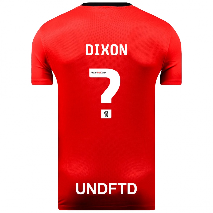 Kinderen Junior Dixon #0 Rood Uitshirt Uittenue 2023/24 T-Shirt België