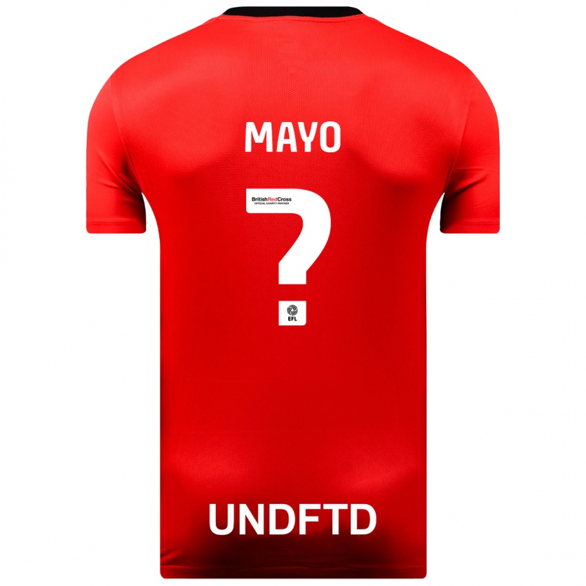 Kinderen Bradley Mayo #0 Rood Uitshirt Uittenue 2023/24 T-Shirt België