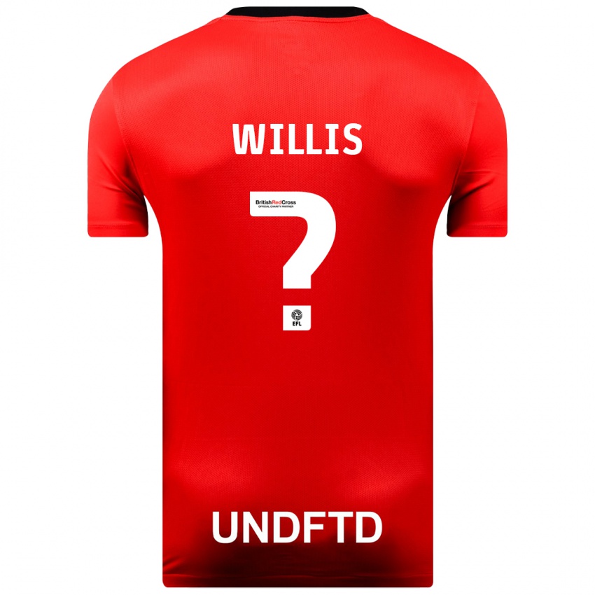 Kinderen Zach Willis #0 Rood Uitshirt Uittenue 2023/24 T-Shirt België