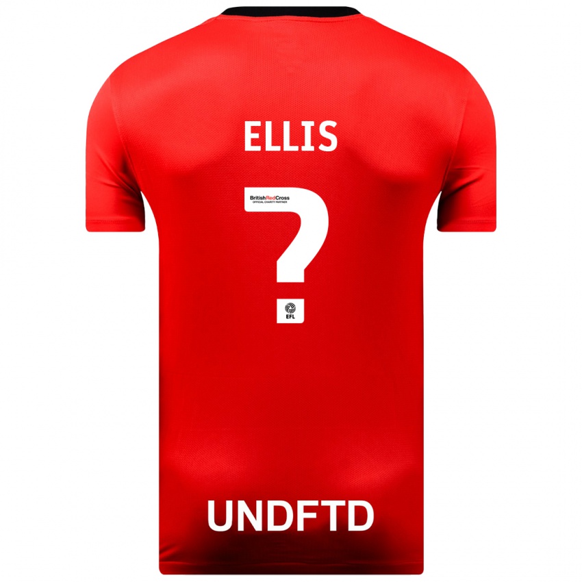 Kinderen O'shea Ellis #0 Rood Uitshirt Uittenue 2023/24 T-Shirt België