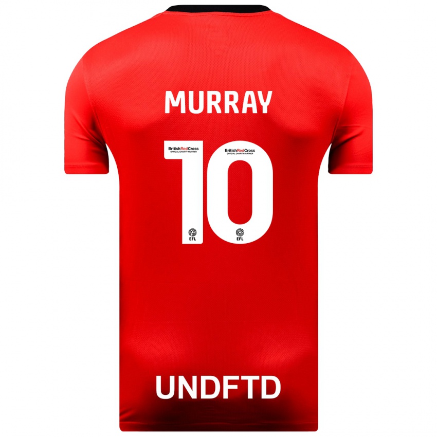 Kinderen Christie Murray #10 Rood Uitshirt Uittenue 2023/24 T-Shirt België