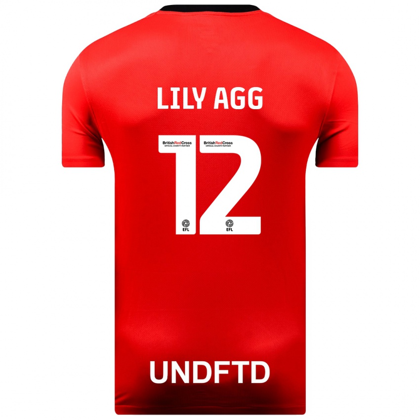 Kinderen Lily Agg #12 Rood Uitshirt Uittenue 2023/24 T-Shirt België