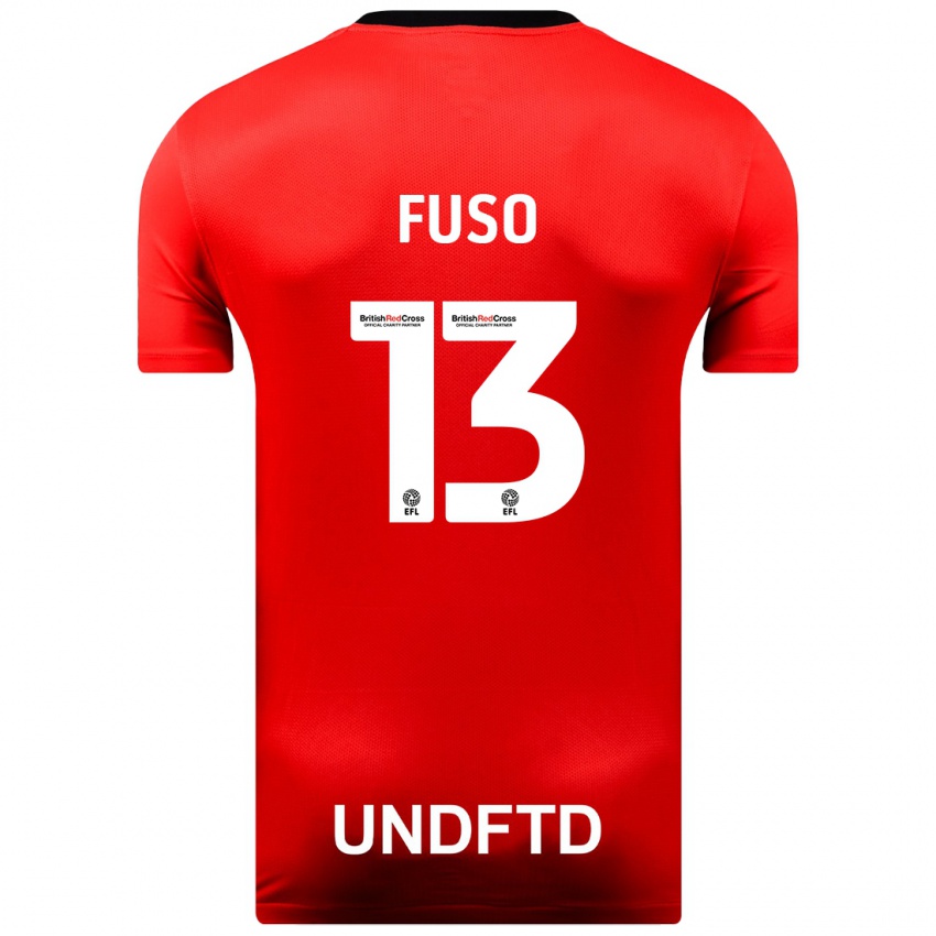 Kinderen Ivana Fuso #13 Rood Uitshirt Uittenue 2023/24 T-Shirt België