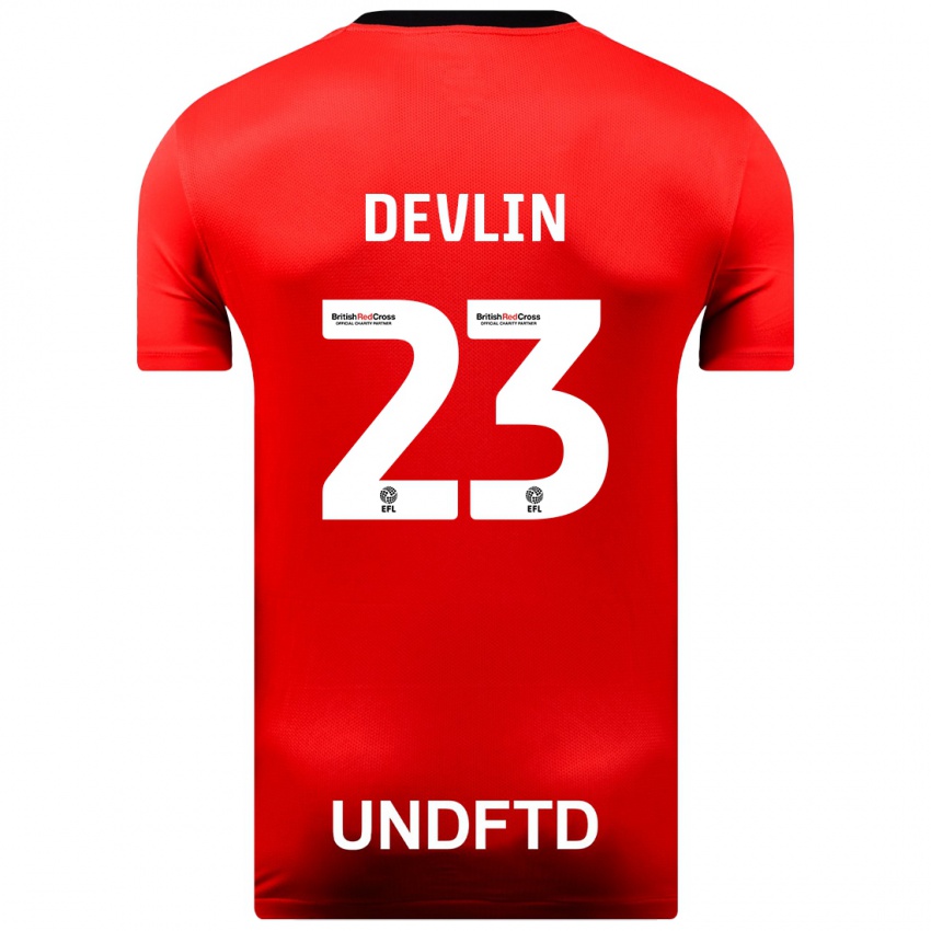 Kinderen Charlotte Devlin #23 Rood Uitshirt Uittenue 2023/24 T-Shirt België