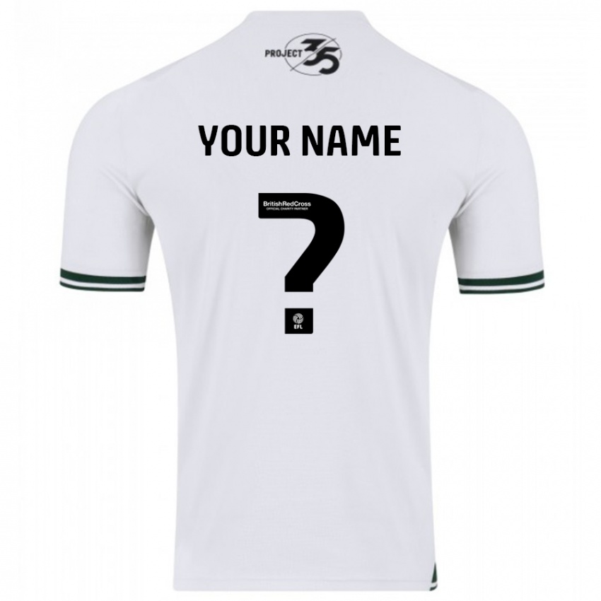 Enfant Maillot Votre Nom #0 Blanc Tenues Extérieur 2023/24 T-Shirt Belgique
