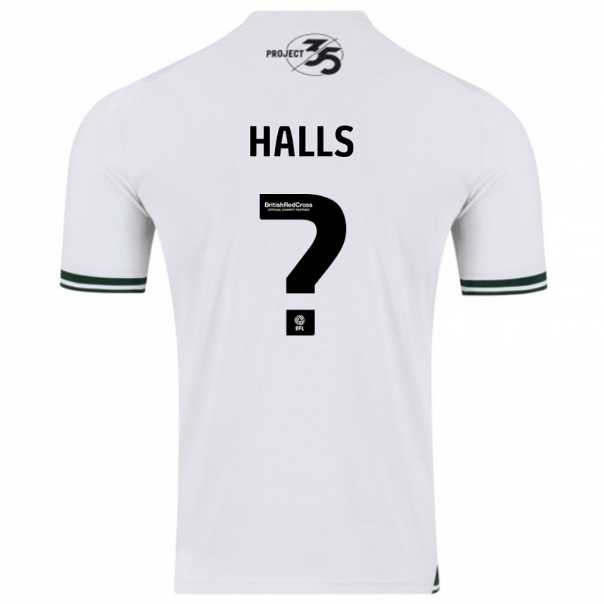 Enfant Maillot Oscar Halls #0 Blanc Tenues Extérieur 2023/24 T-Shirt Belgique