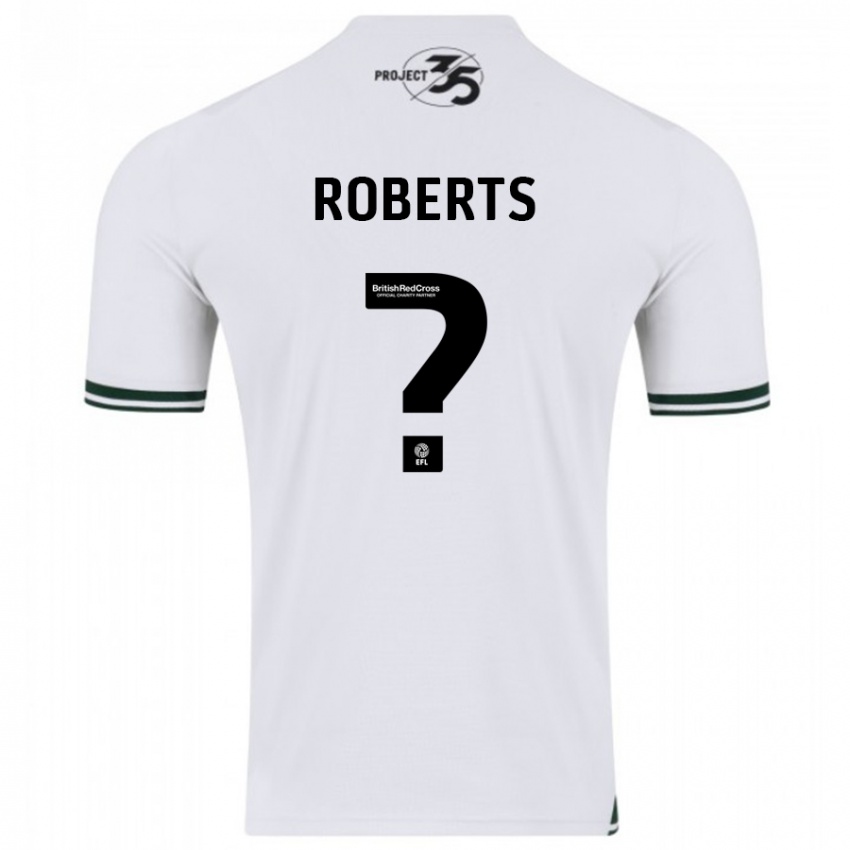 Kinder Caleb Roberts #0 Weiß Auswärtstrikot Trikot 2023/24 T-Shirt Belgien