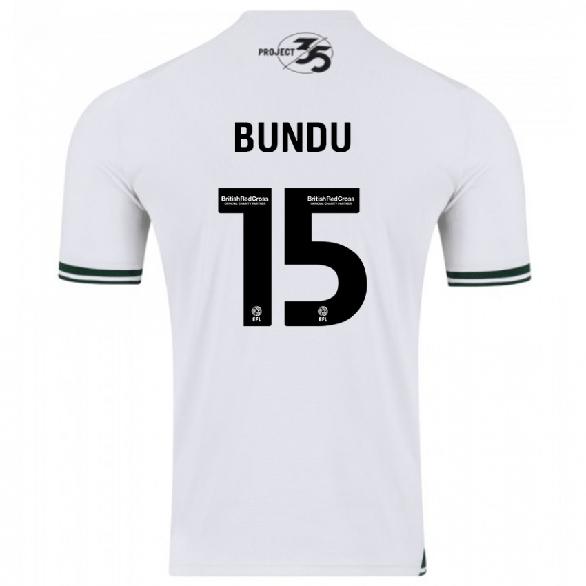 Kinderen Mustapha Bundu #15 Wit Uitshirt Uittenue 2023/24 T-Shirt België