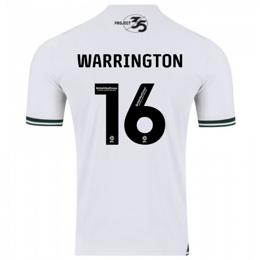 Kinderen Lewis Warrington #16 Wit Uitshirt Uittenue 2023/24 T-Shirt België