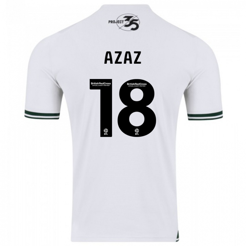 Kinderen Finn Azaz #18 Wit Uitshirt Uittenue 2023/24 T-Shirt België