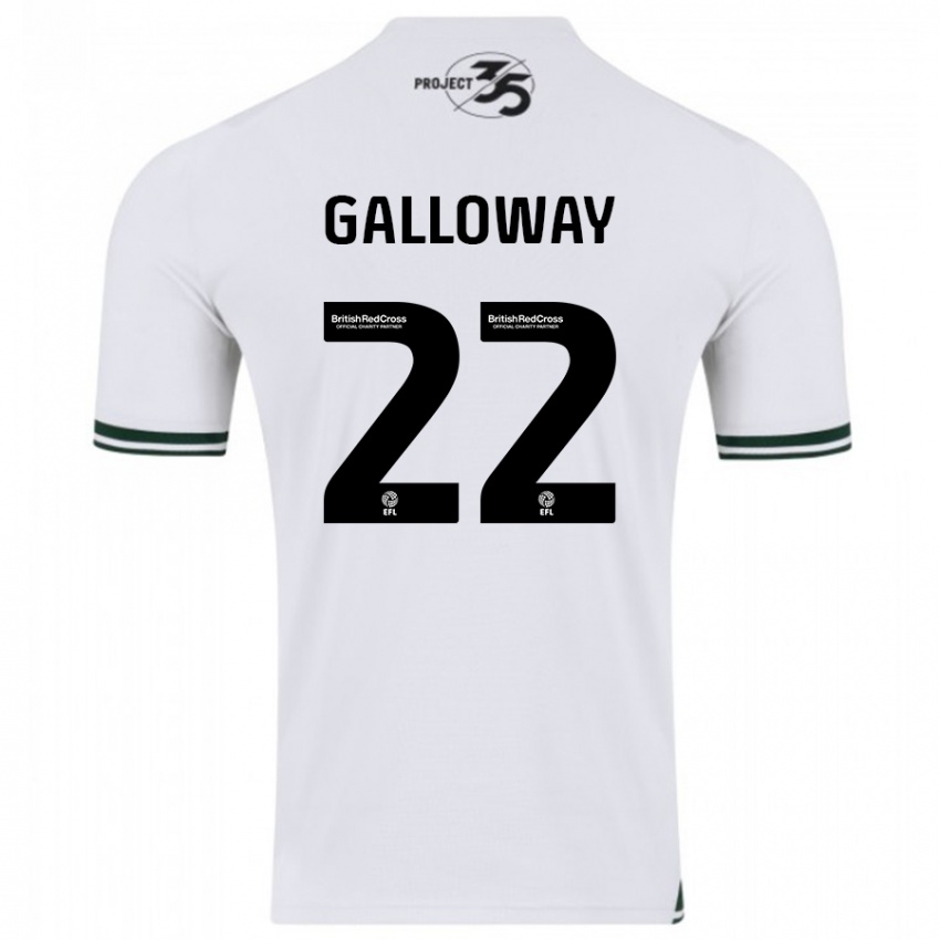 Kinderen Brendan Galloway #22 Wit Uitshirt Uittenue 2023/24 T-Shirt België