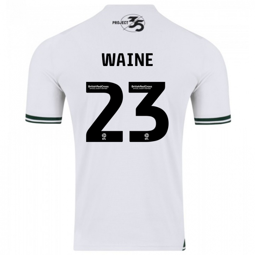 Kinderen Ben Waine #23 Wit Uitshirt Uittenue 2023/24 T-Shirt België